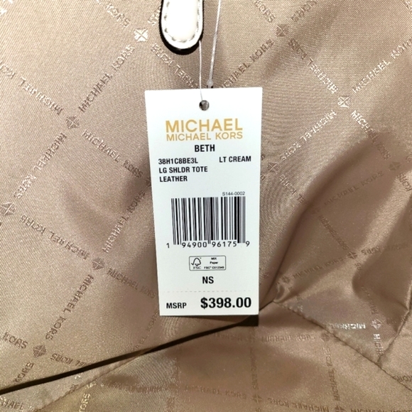 🔥SOLD🔥🆕️NWT BETH Michael🌻Kors LG Tote Shoulder bag/Ivory👜 - Picture 7 of 14